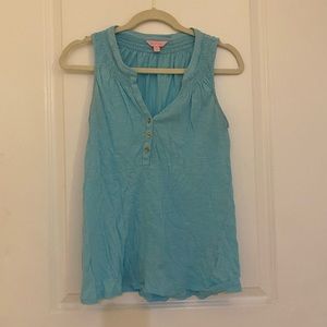 Lily Pulitzer size S turquoise blue tank